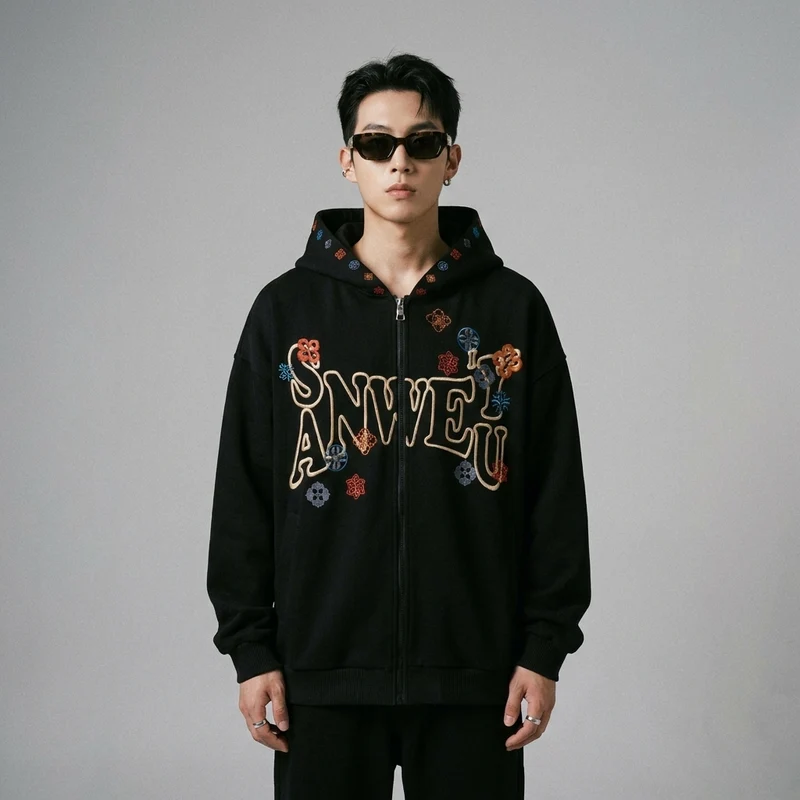 Sweatshirt Oversize Brodé