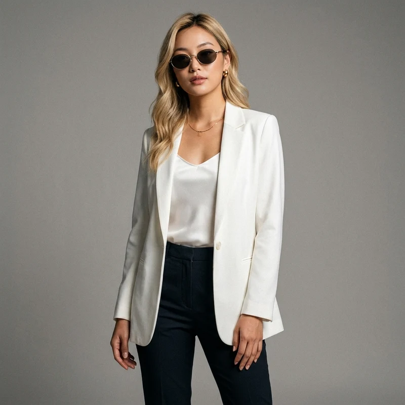 Blazer à Boutons Élégant
