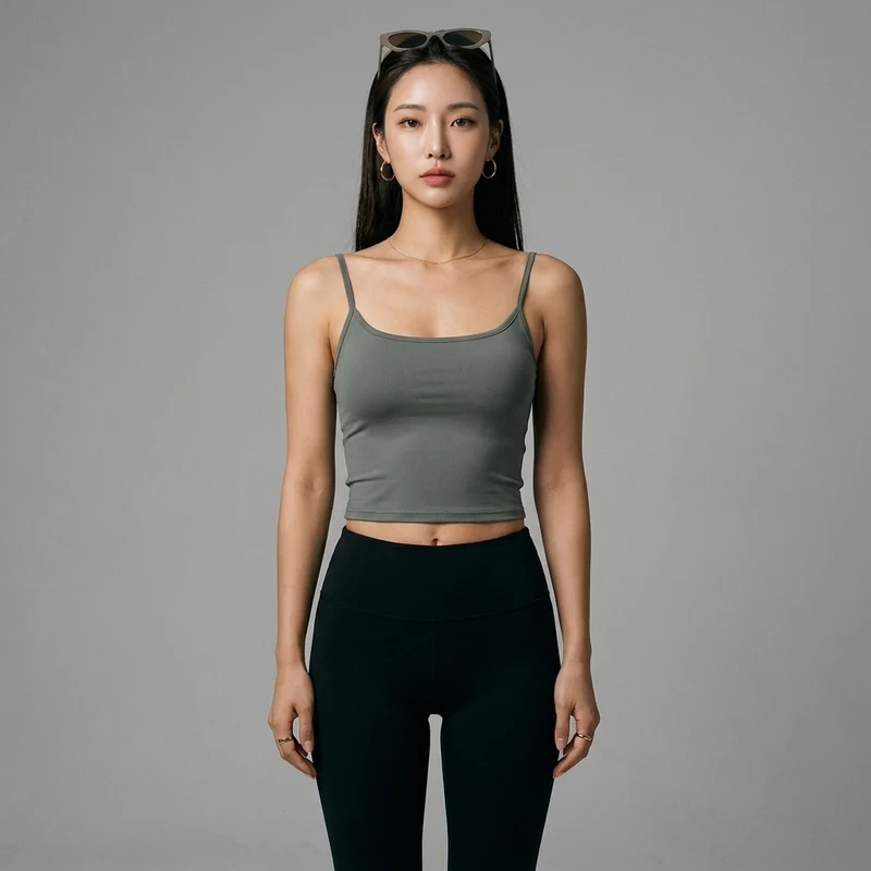 Crop Top Uni Moulant