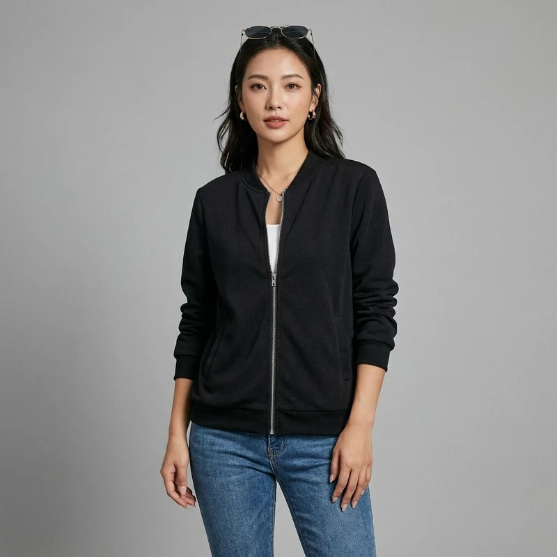 Veste Zippée Décontractée