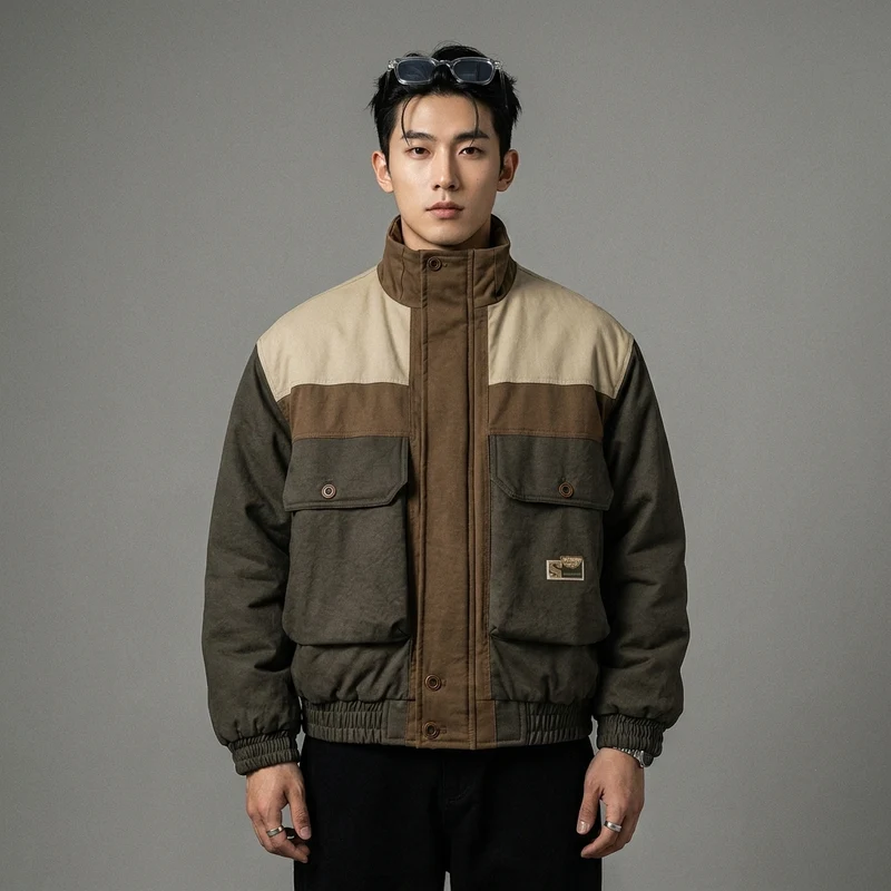 Manteau Chaud Zippé Décontracté