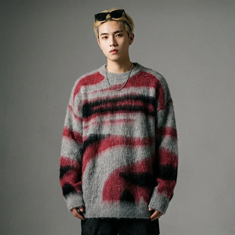 Pull Rayé Oversize Streetwear