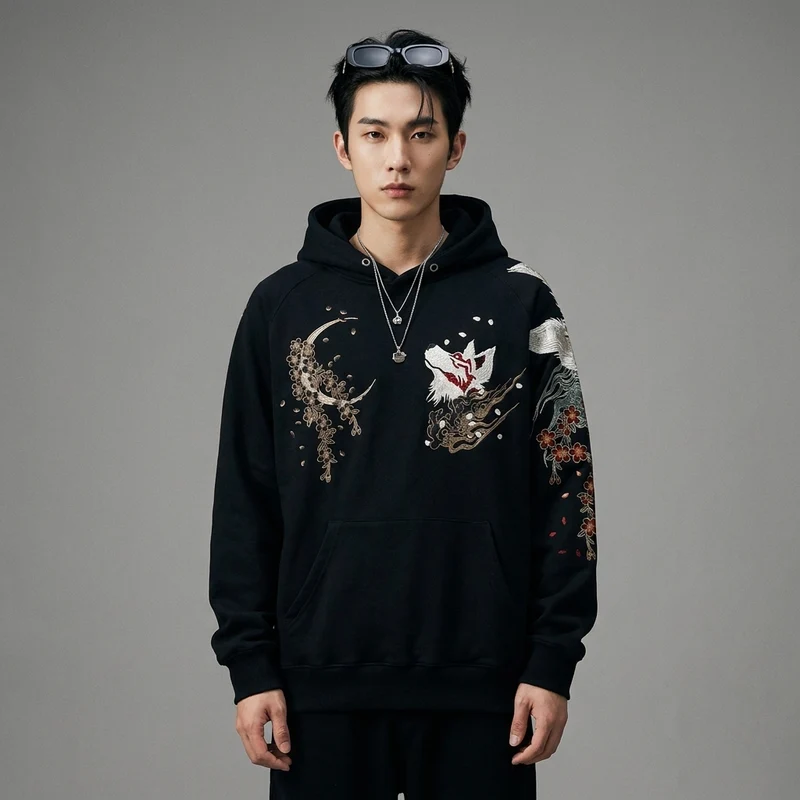 Hoodie Brodé Renard