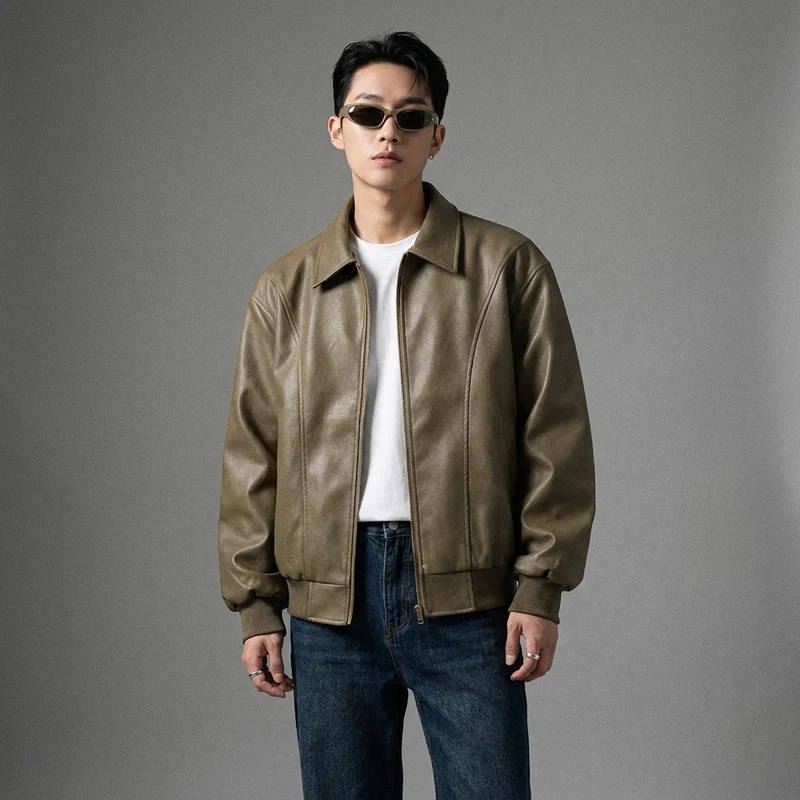 Veste Moto Style Coréen