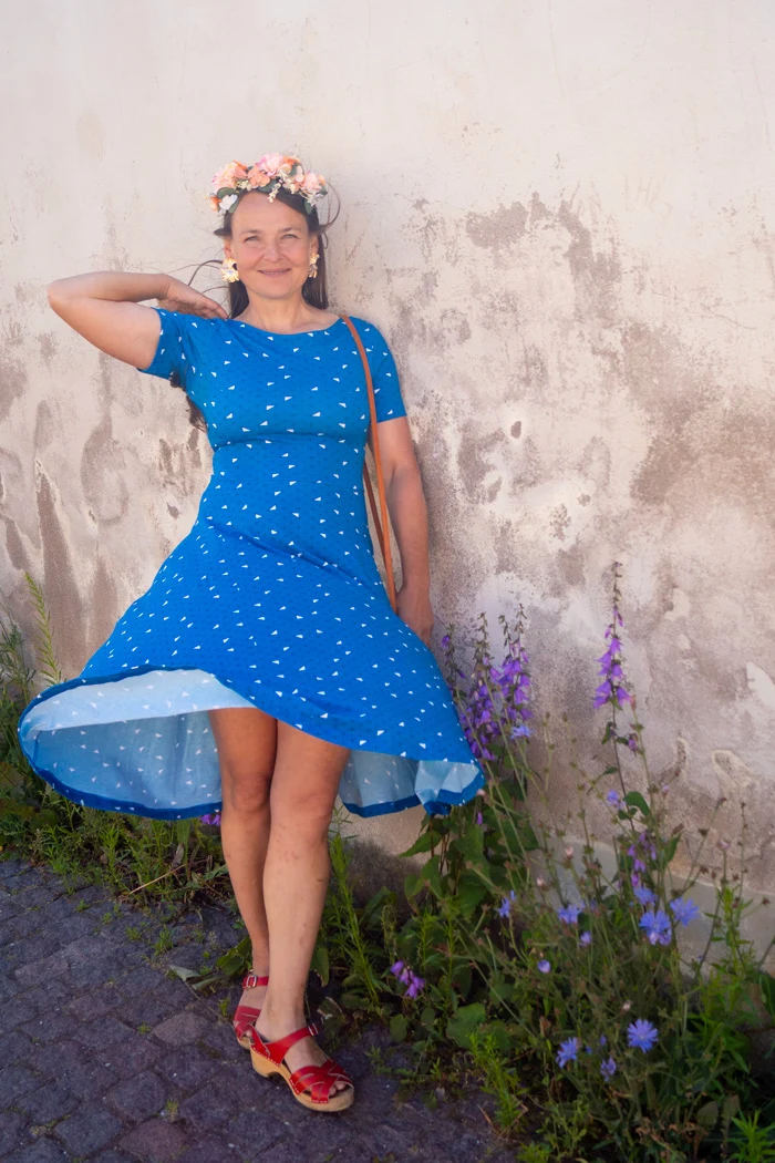 Klänning Malin - Bermuda blue