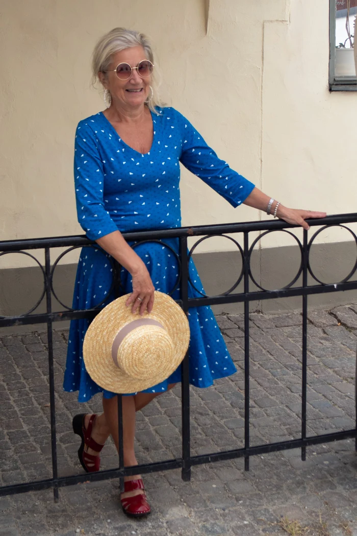 Klänning Stina - Bermuda blue