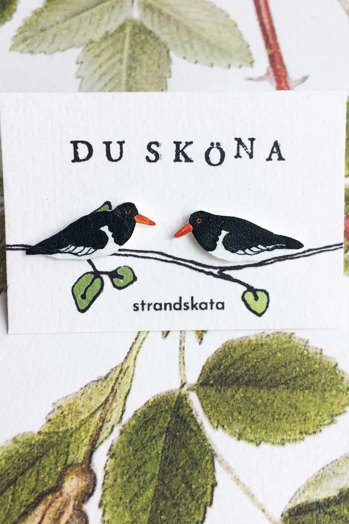 Strandskata- örhängen stift