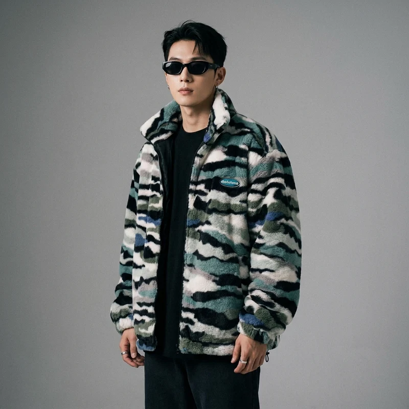 Veste Camouflage Peluche Chaude