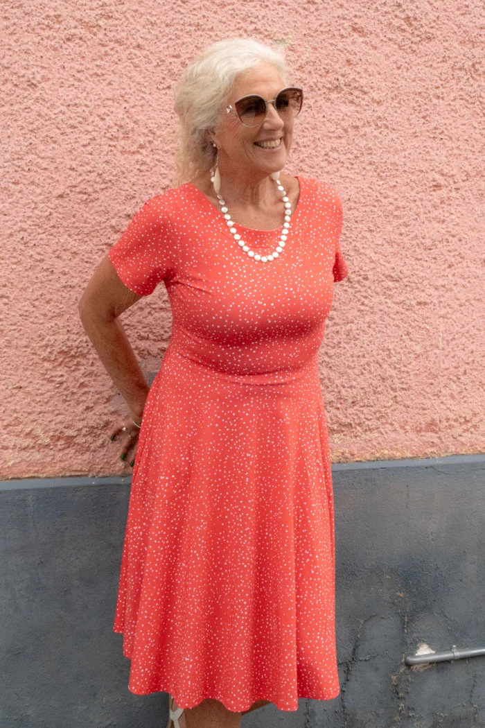 Klänning Malin - Dotty Pink