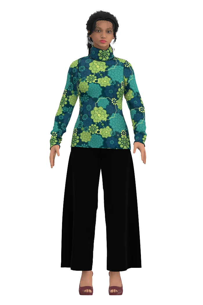 Tröja Rita Rollerneck - Hammock turkos