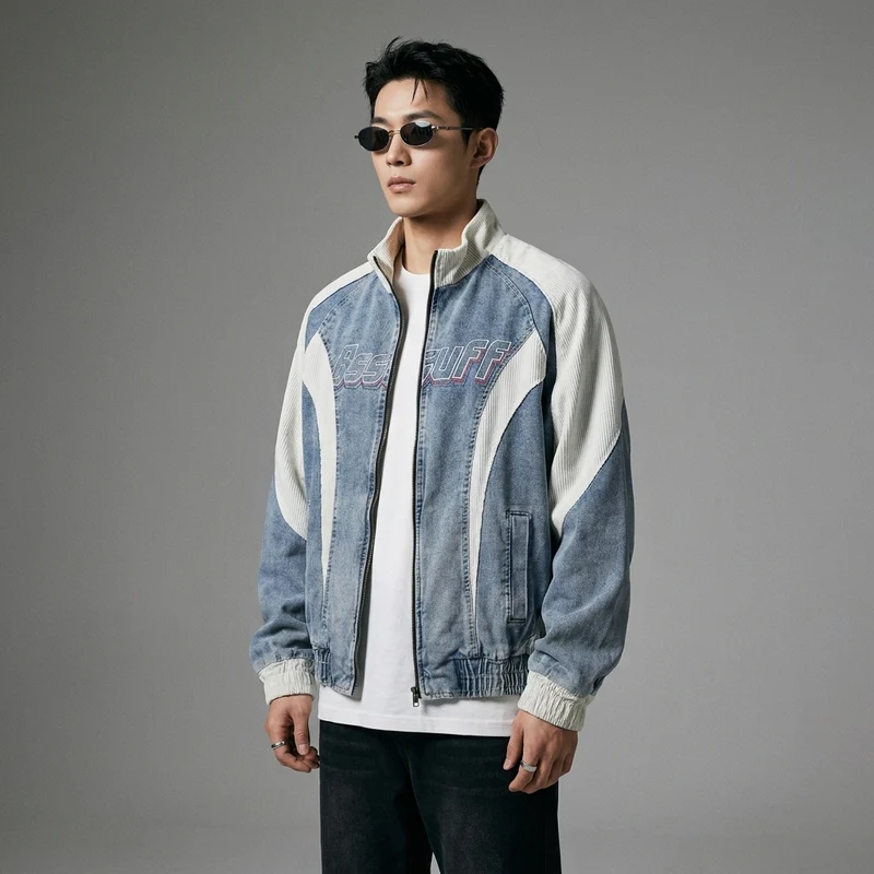 Veste Col Montant Décontractée