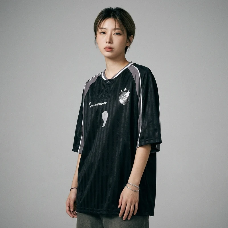 T-Shirt Sport Lettres Contrastées