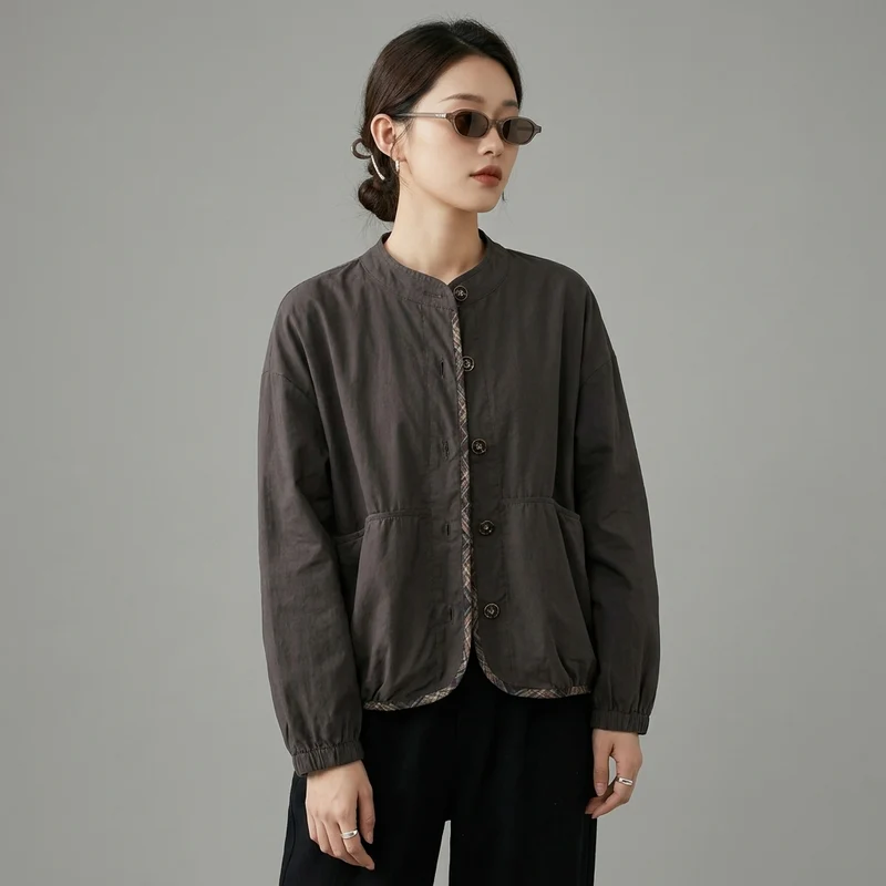 Cardigan Court Rétro en Coton