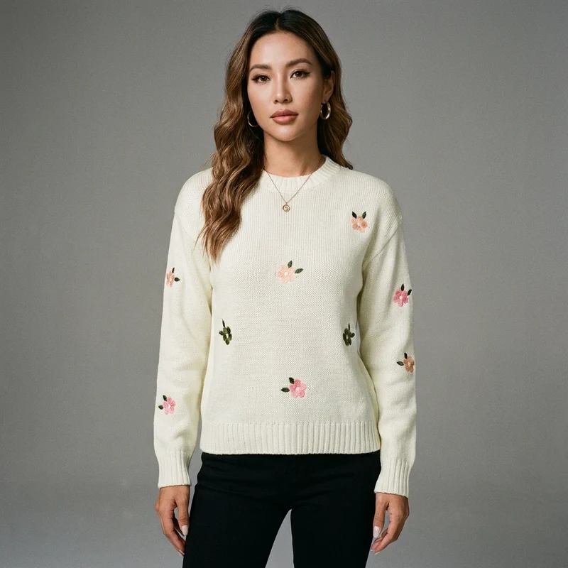 Pull Col Rond Oversize