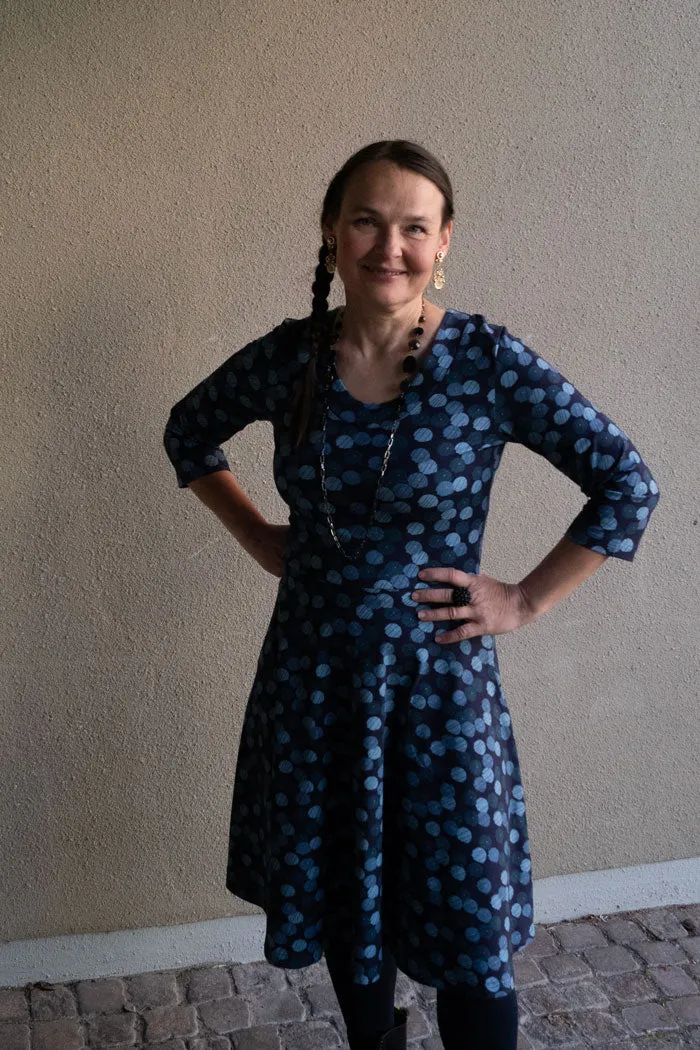 Klänning Stina - Umbrella blue