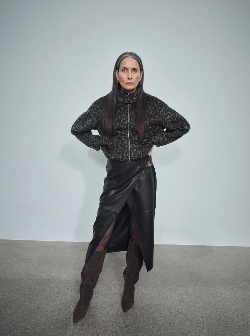 MMVela Leather Skirt