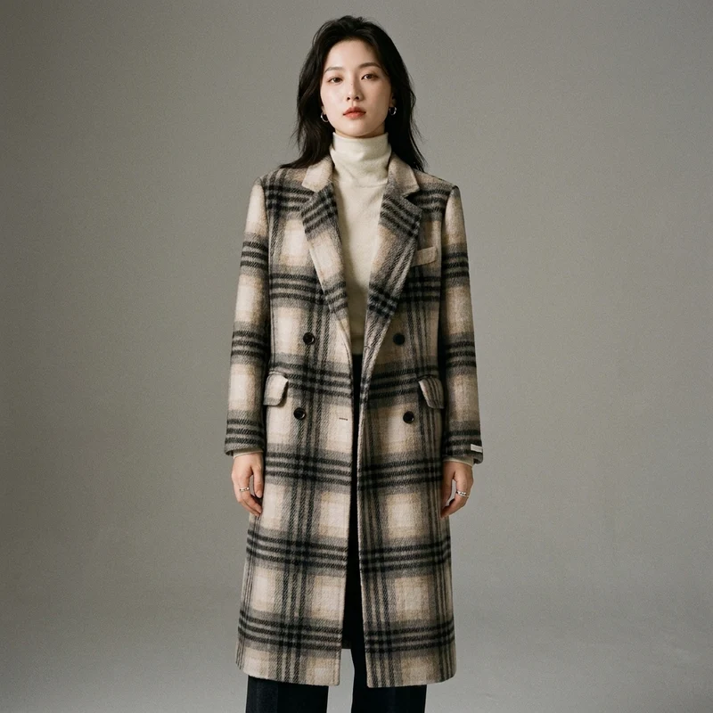 Manteau Long en Laine Vintage