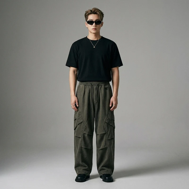 Pantalon Cargo Ample