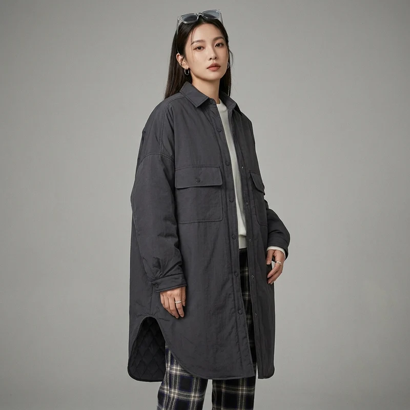 Parka Longue Rembourrée Oversize