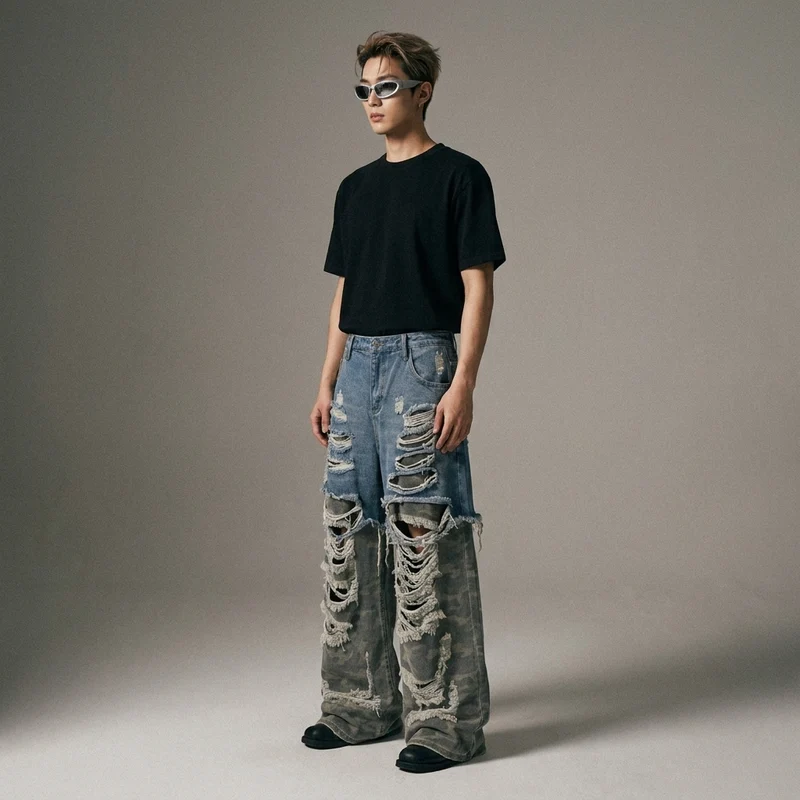 Jean Camouflage Streetwear