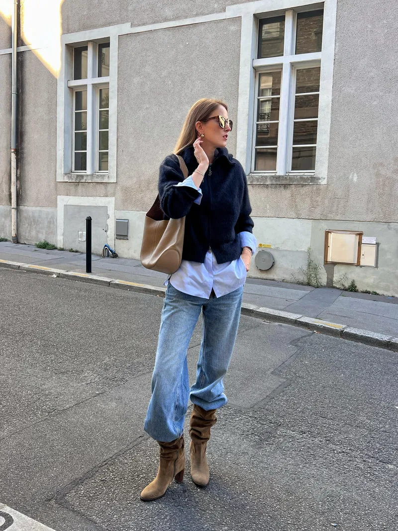 MMHulda Knit Zip Cardigan