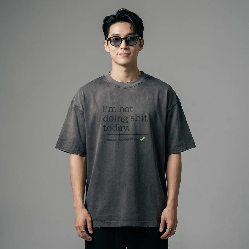 T-Shirt Vintage Lavé Oversize