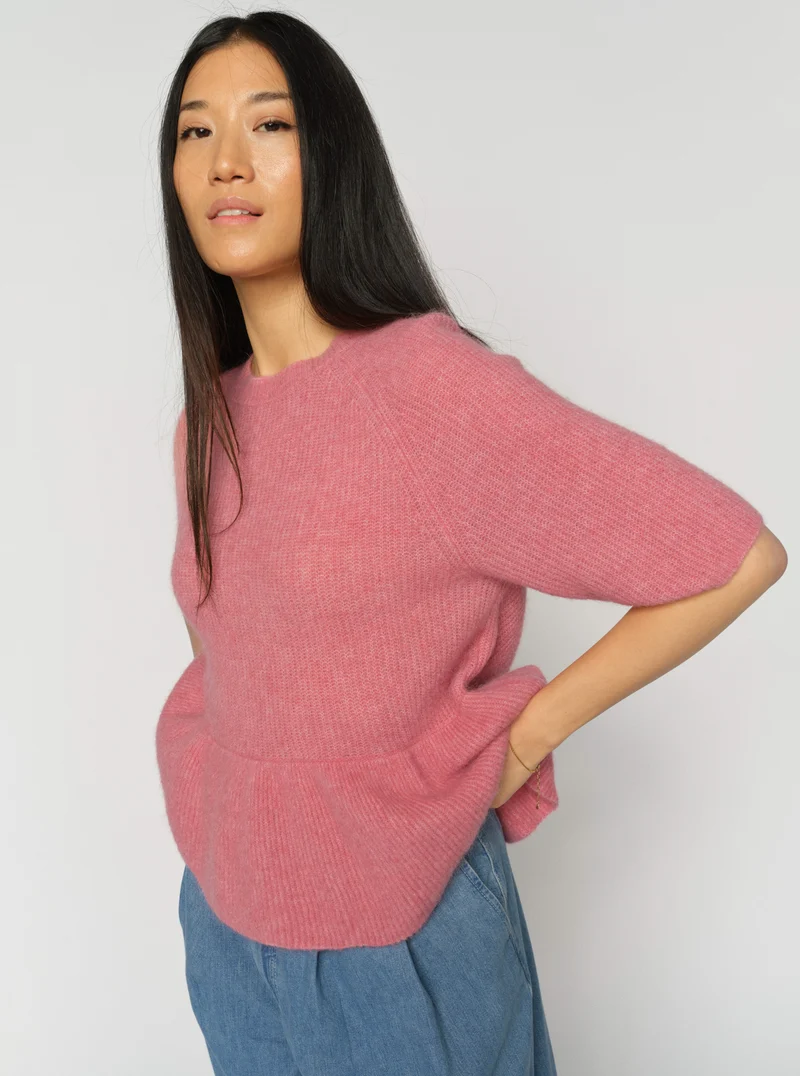 MMThora O-Neck Frill Knit