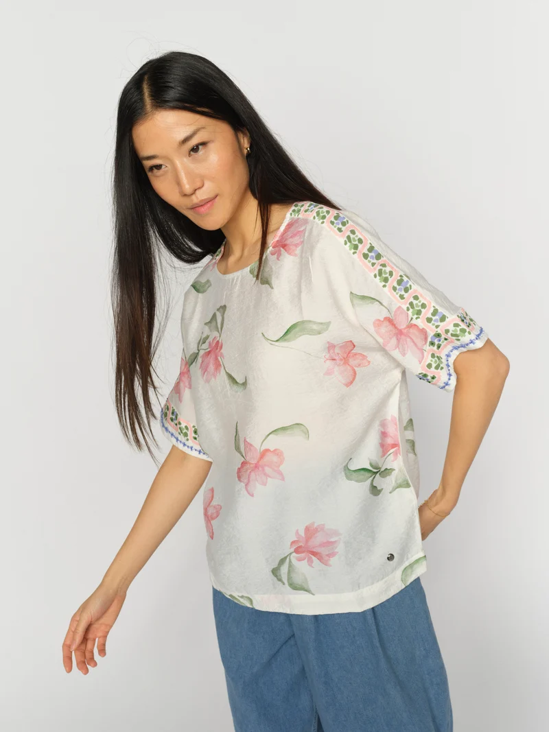 MMPalma Big Orchid Blouse