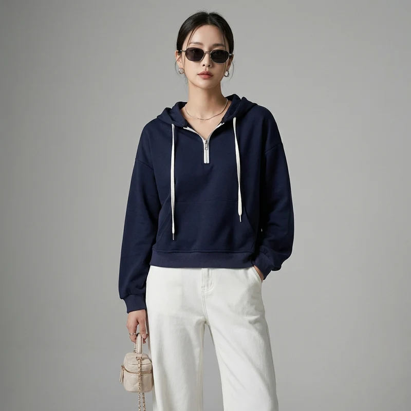 Sweat à Capuche Léger et Décontracté