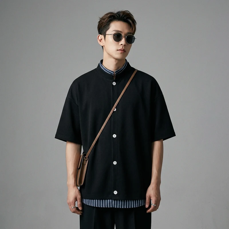Chemise Rayée Loose