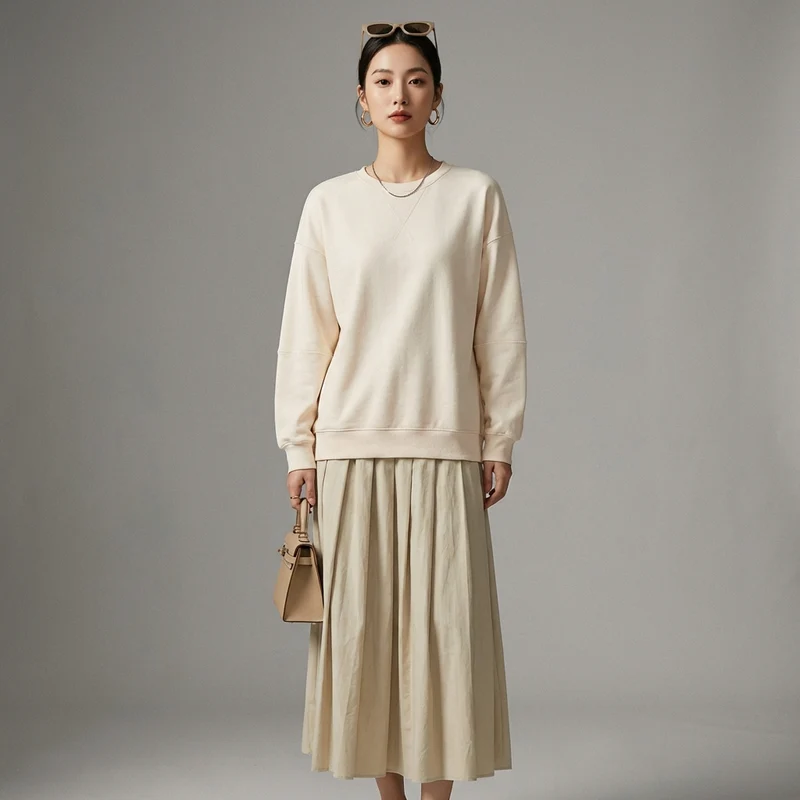 Robe Plissée Minimaliste