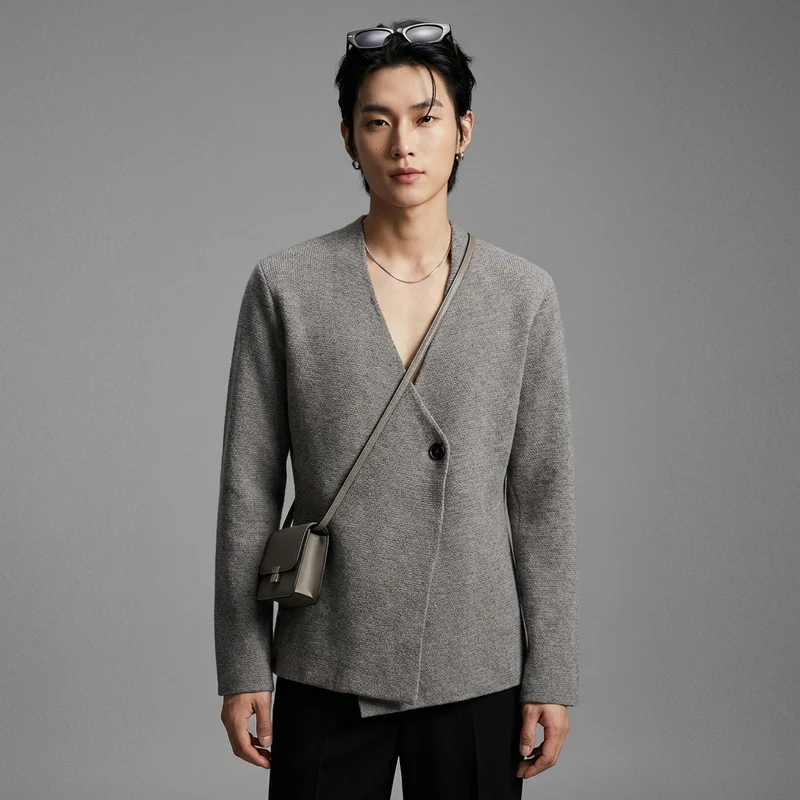 Cardigan Col V en Maille