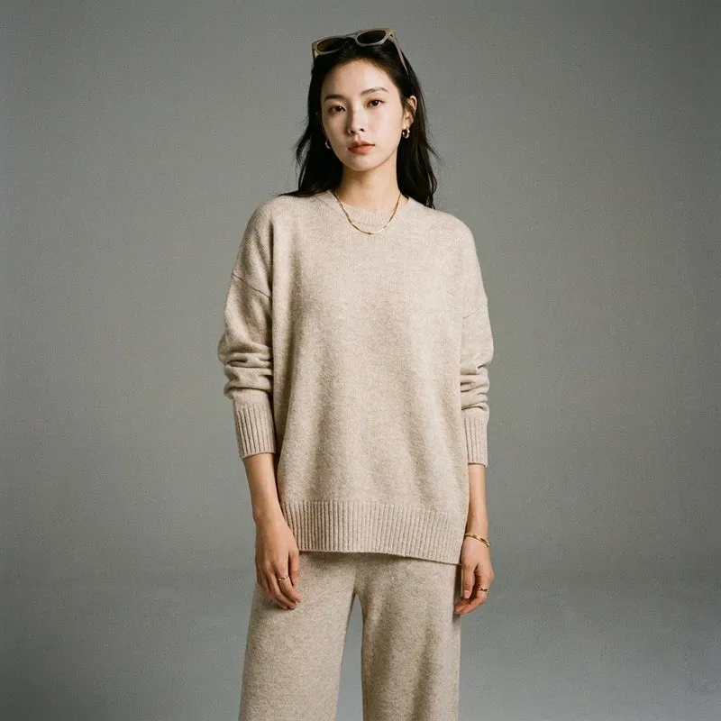 Ensemble Pull & Pantalon Tricoté
