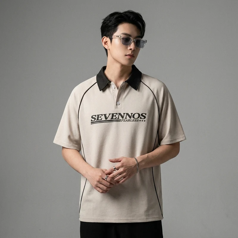 Polo Oversize Imprimé
