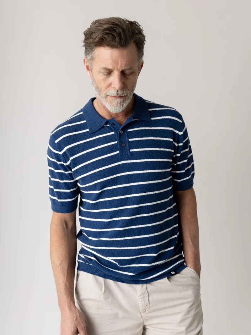 MMGKyle Bouclé Sea Polo Knit