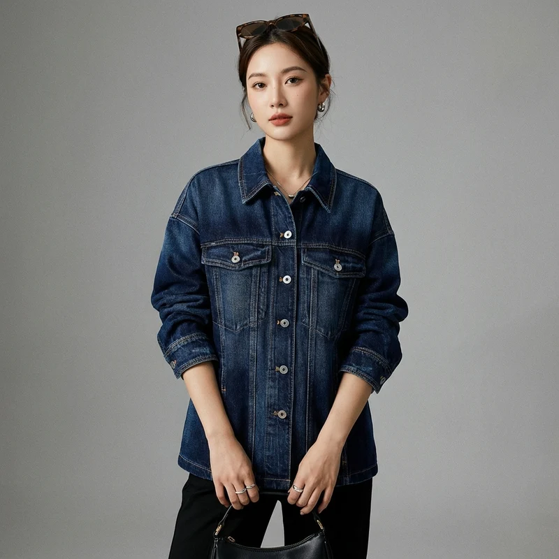 Veste Chemise en Jean Oversize