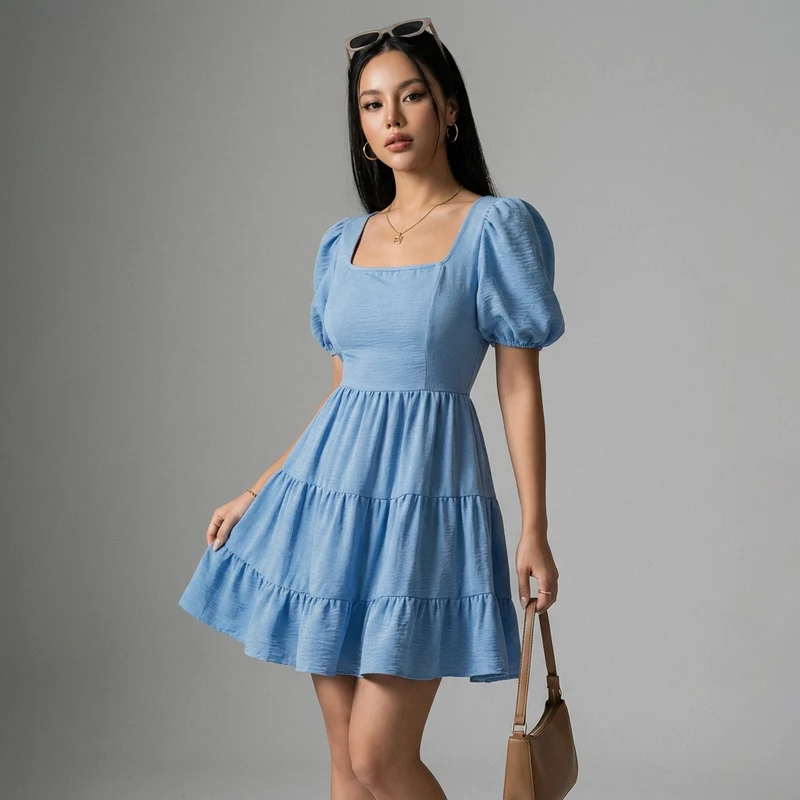 Robe Courte Dos Nu Taille Haute