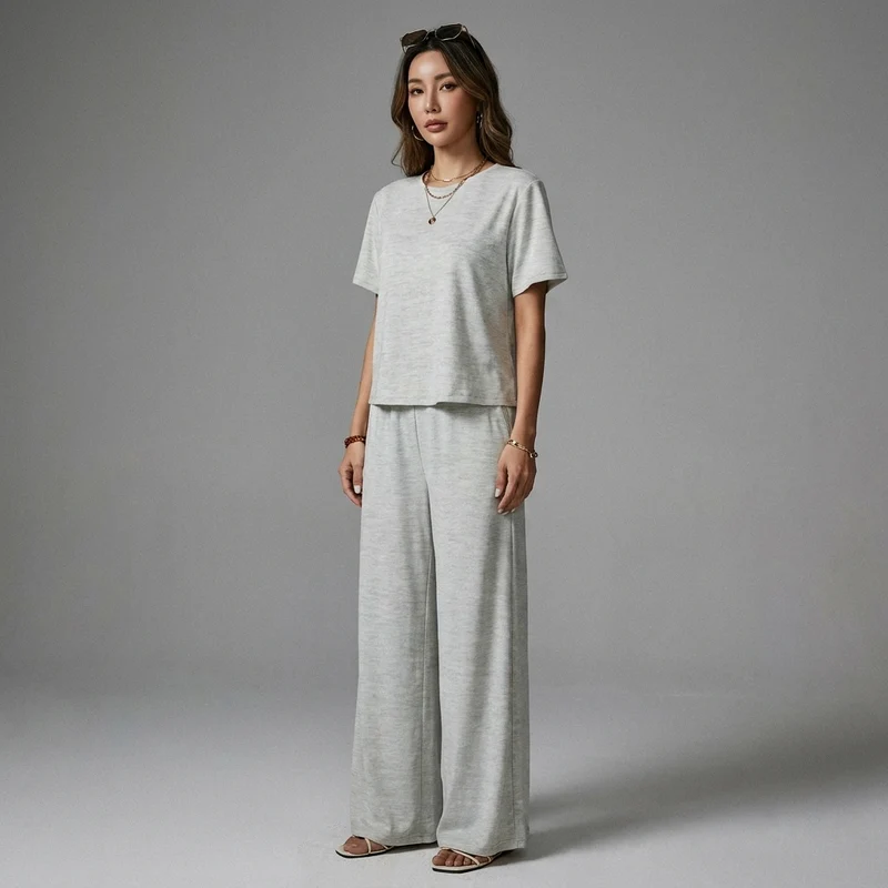 Ensemble Décontracté Pantalon Large