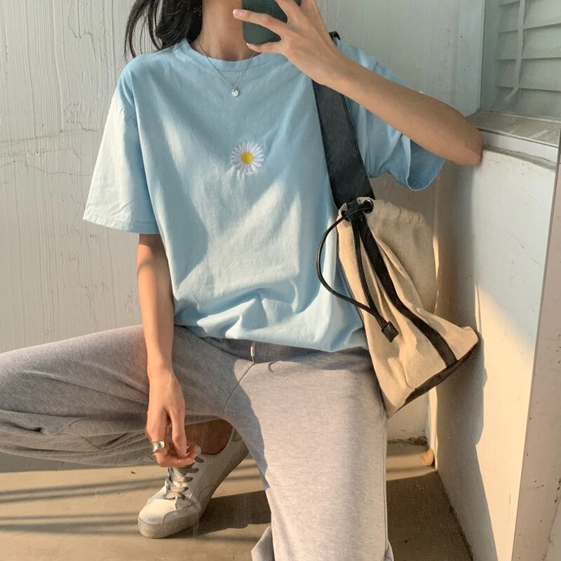 T Shirt Fleur Coréenne