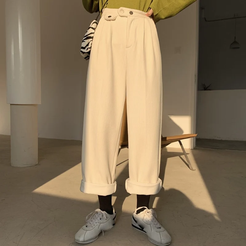 Pantalon Taille Haute Coréen