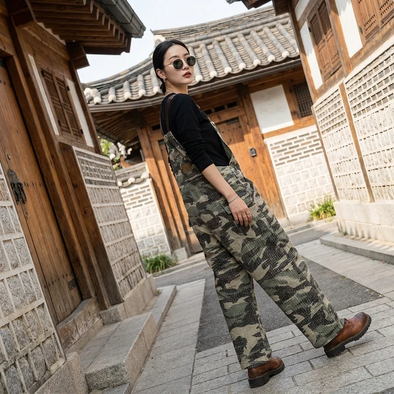 Salopette Camouflage Streetwear