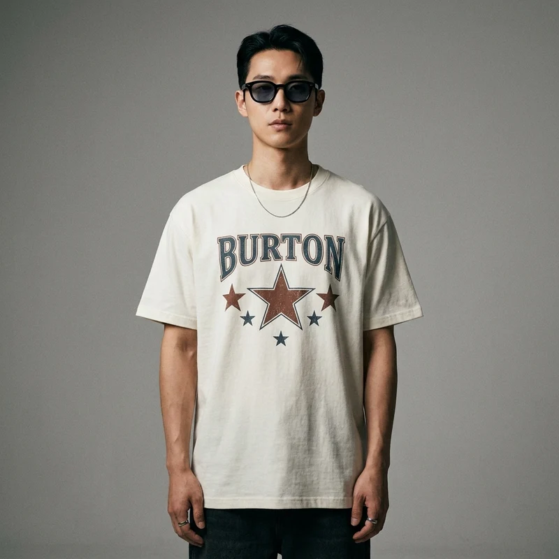 T-Shirt Oversize Imprimé Étoiles