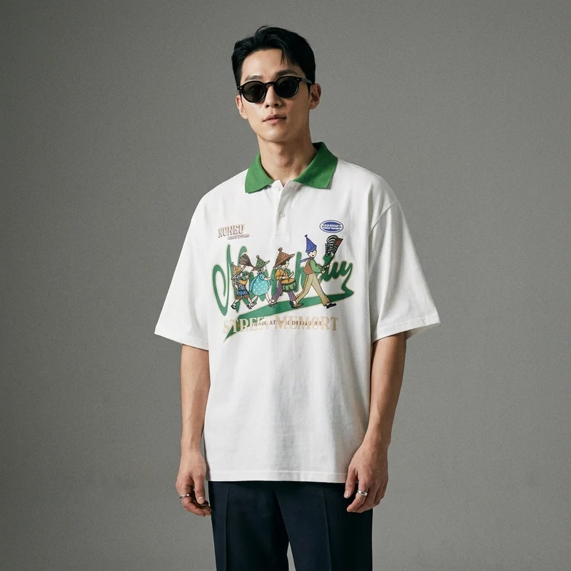 T-shirt Imprimé Floral Retro