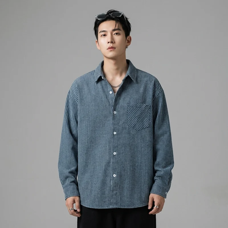 Chemise Rayée Loose