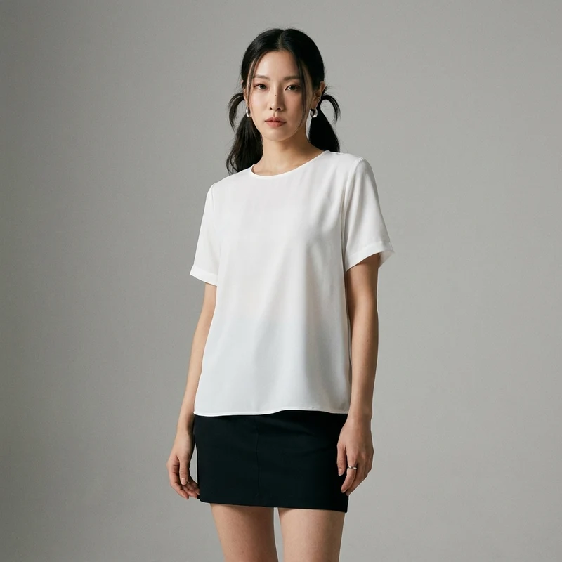 Blouse Micro-Transparente Élégante