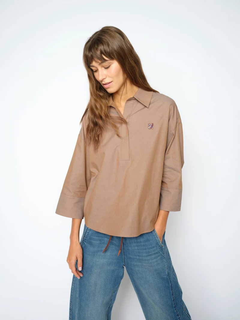 MMBritze Cam Cotton Blouse