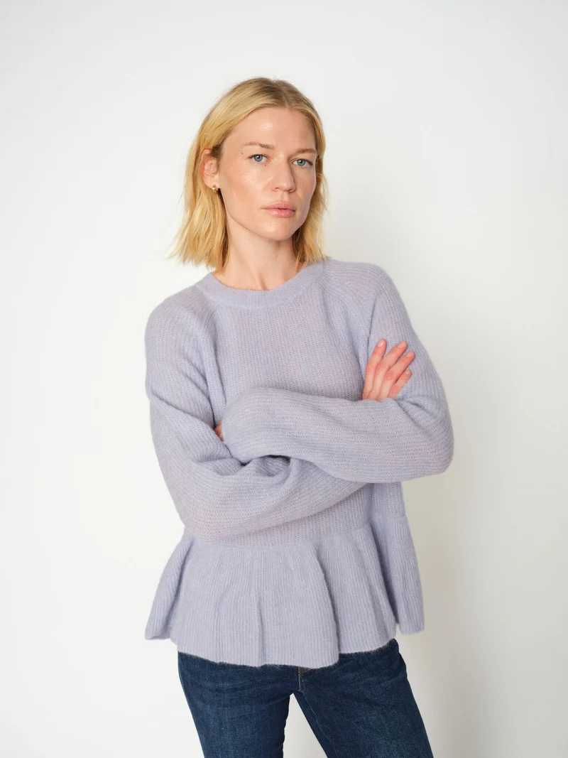 MMThora O-Neck Frill Knit