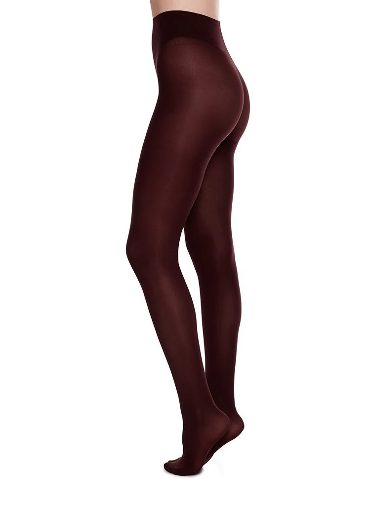 Olivia premium tights - Bordeaux 60 den