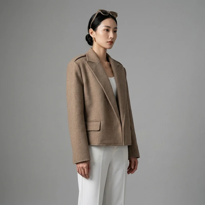 Blazer Épaulettes Élégant