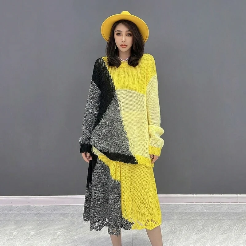 Ensemble Maille Jupe et Pull